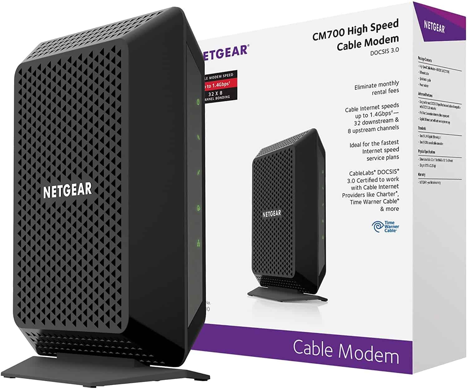 NETGEAR CM700 (32x8) DOCSIS 3.0 Gigabit Cable Modem